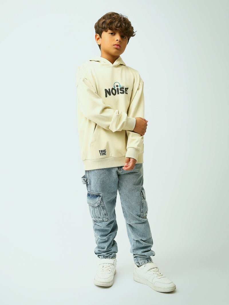 Jogger ado garçon style cargo en denim délavé avec poches à rabat - JOG25GDWL24276TJ1