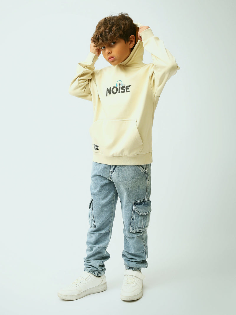 Jogger ado garçon style cargo en denim délavé avec poches à rabat - JOG25GDWL24276TJ1