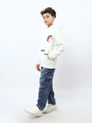 Jogger jean cargo ado garçon bleu – taille élastique, poches - JOG25GDWP76808MJ1