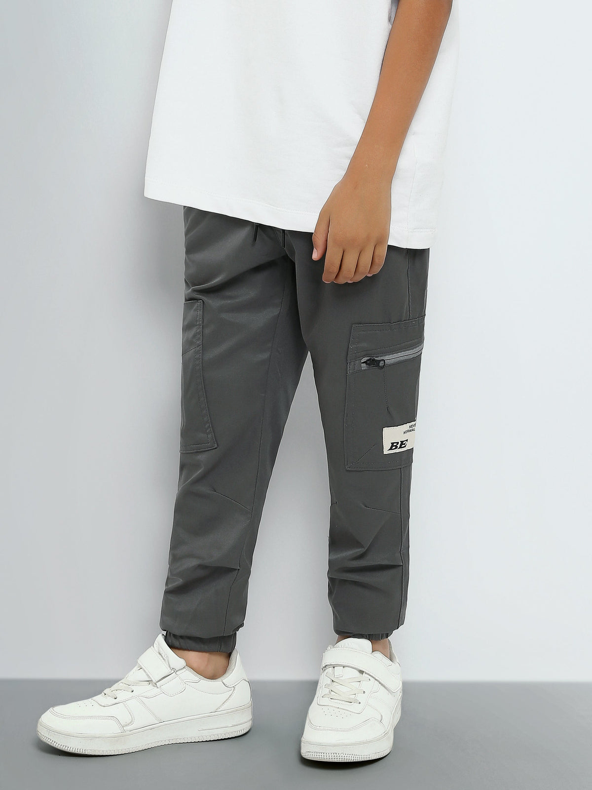 Jogger Cargo Garçon à Poches Multiples et Taille Ajustable - JOG25GGBL24005TB1