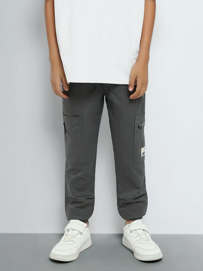 Jogger Cargo Garçon à Poches Multiples et Taille Ajustable - JOG25GGBL24005TB1