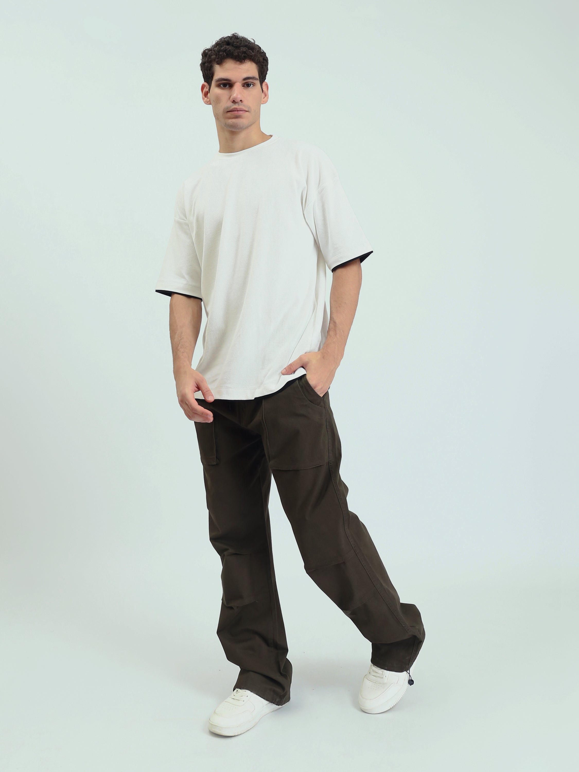 Pantalon Cargo Homme Coupe Loose à Taille Ajustable - JOG25GGBL24006TM1