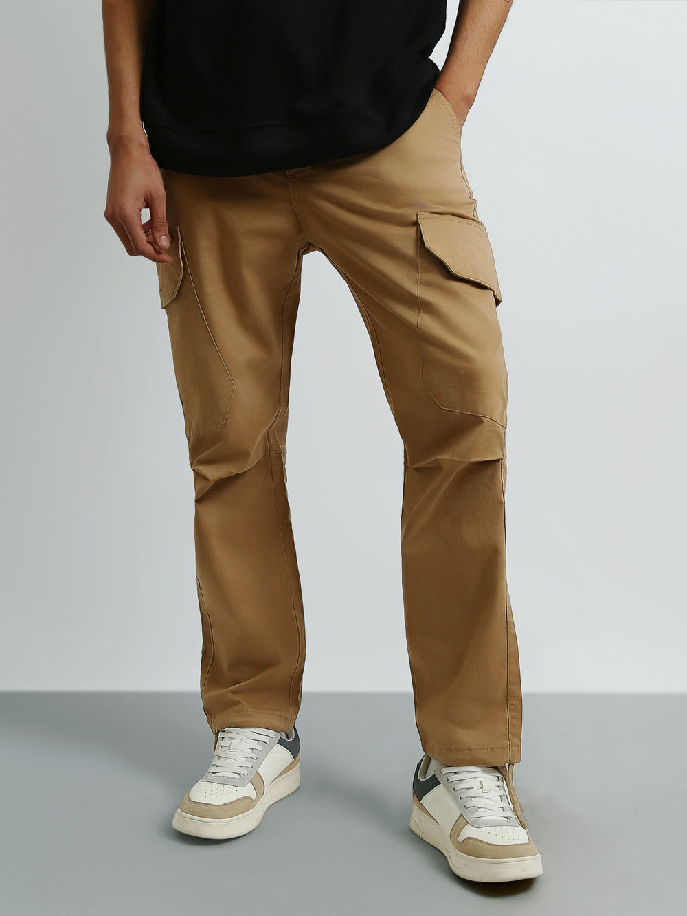 Pantalon Cargo Homme Coupe Droite avec Poches Latérales - JOG25GGBL24008TM1