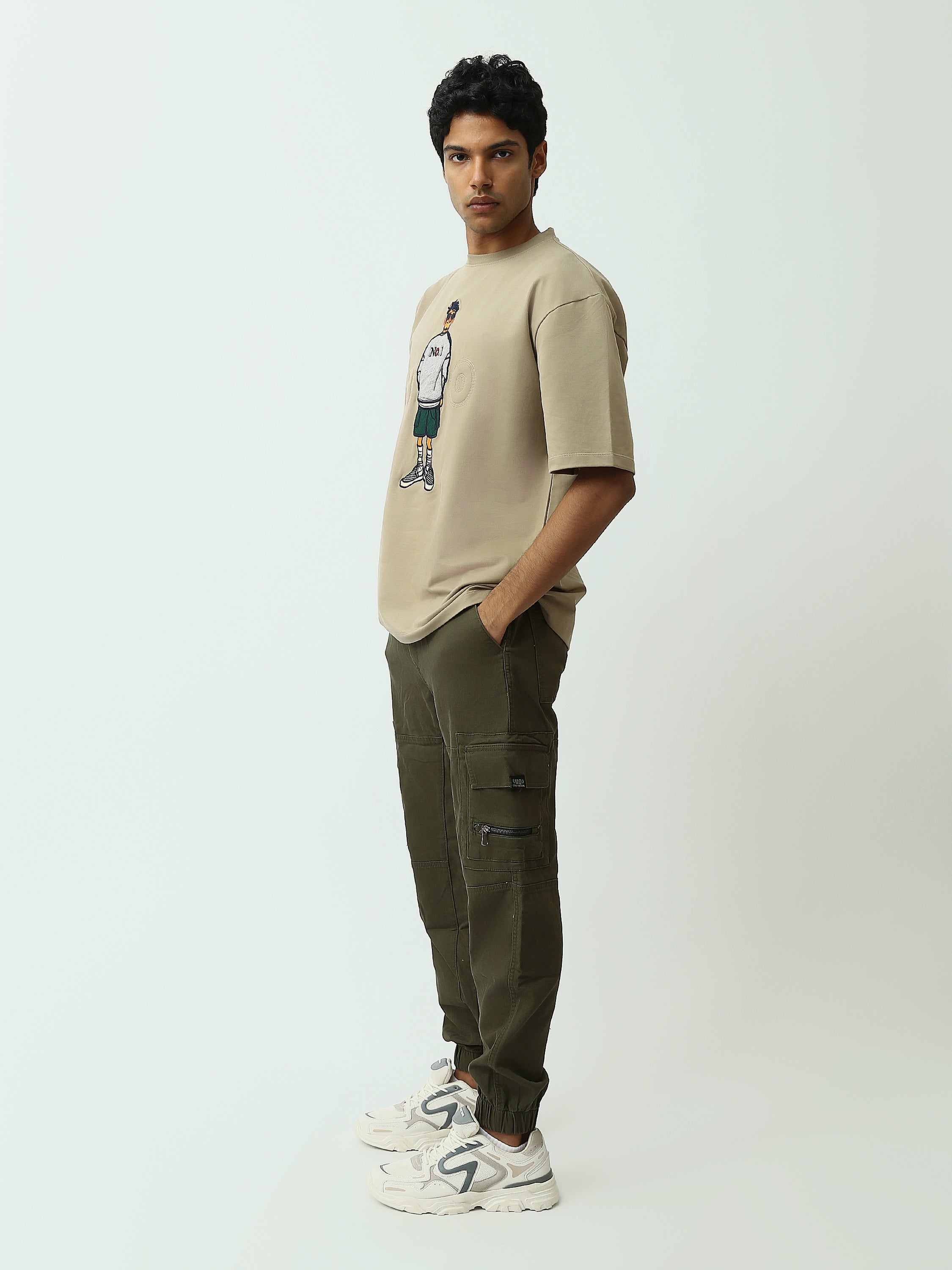 Pantalon Cargo Jogger Homme Multi-Poches – Style Urbain - JOG25GGBL24269TM1