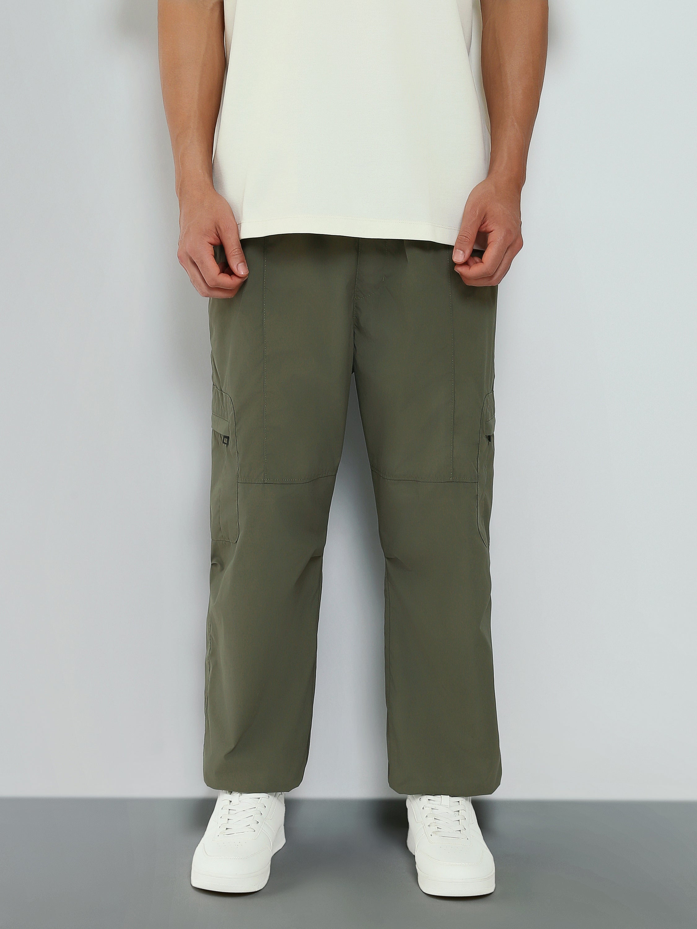 Pantalon Cargo Homme Coupe Relaxed à Poches Latérales - JOG26G24000003TM1