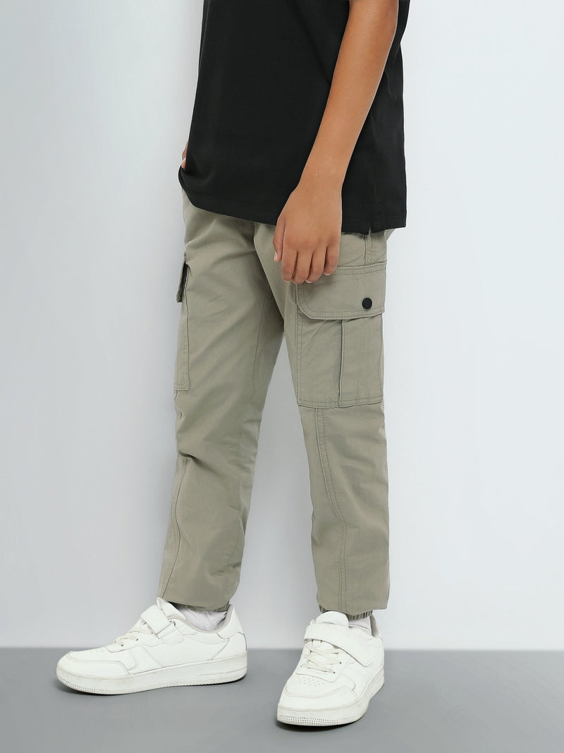 Pantalon Cargo Garçon à Poches Multiples Style Décontracté - JOG26GGBL24002TB1