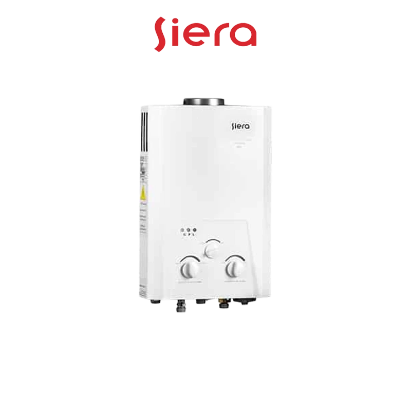 Chauffe‑eau gaz 6 L, compact et prêt à l’emploi, parfait pour salle de bain. Digitronics