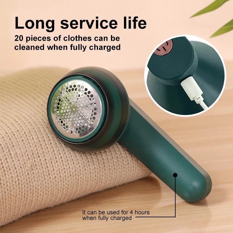 Rasoir Anti-Bouloches Électrique Rechargeable USB – Éliminateur de Peluches pour Vêtements