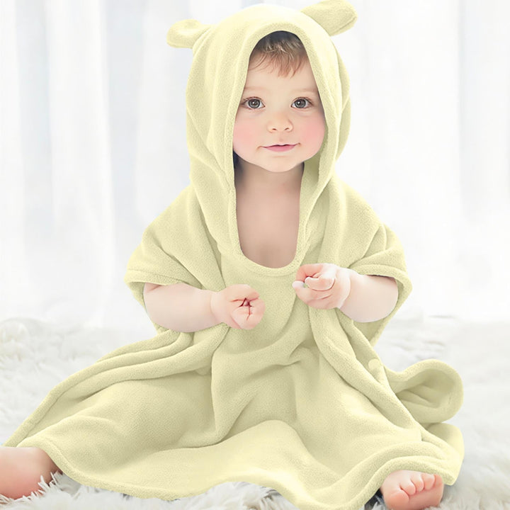 Poncho serviette microfibre à capuche séchage rapide