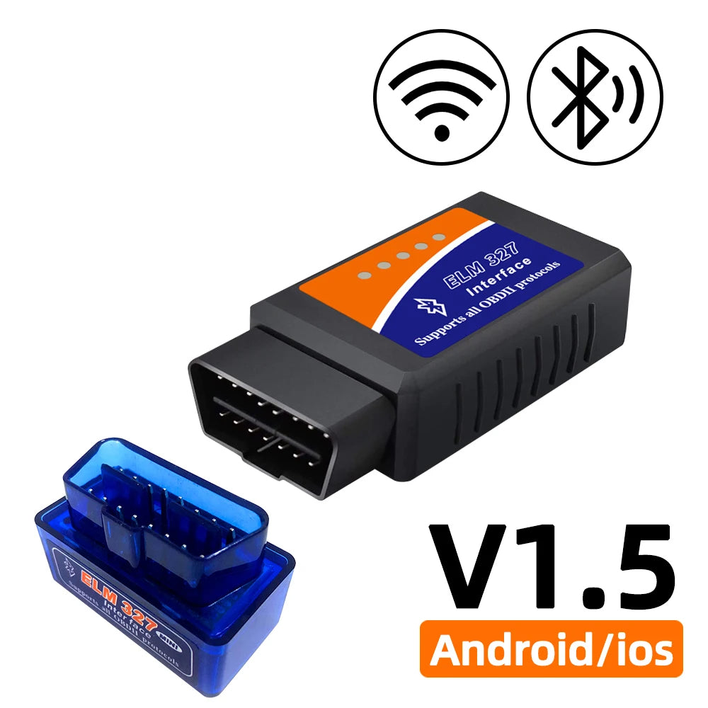 Adaptateur OBD2 ELM327 V1.5 Bluetooth/WiFi – Diagnostic Auto