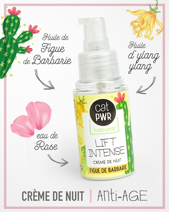 LIFT INTENSE Crème de Nuit Hydratante Anti-Âge et Anti-Rides  | UrbanK URBANK