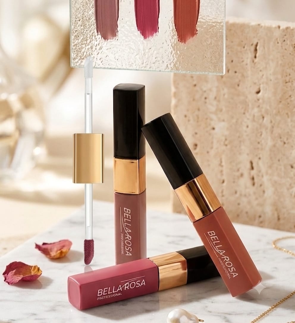 Pack 3 Trio Lèvres Élégance LIQUID LIPSTICK + LIP GLOSS – Double effet : Mat & Brillant - Longue tenue 16+ Couleurs hautement pigmentée