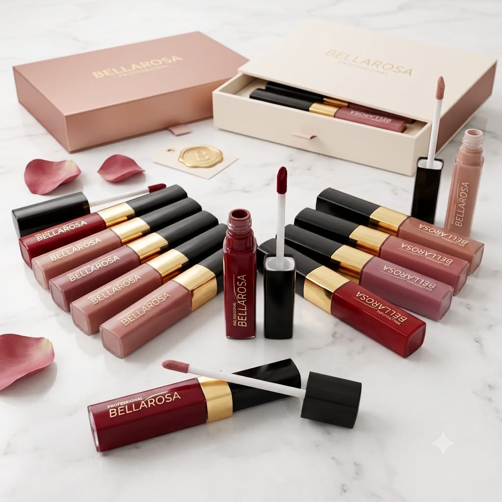 Pack 3 Trio Lèvres Élégance LIQUID LIPSTICK + LIP GLOSS – Double effet : Mat & Brillant - Longue tenue 16+ Couleurs hautement pigmentée