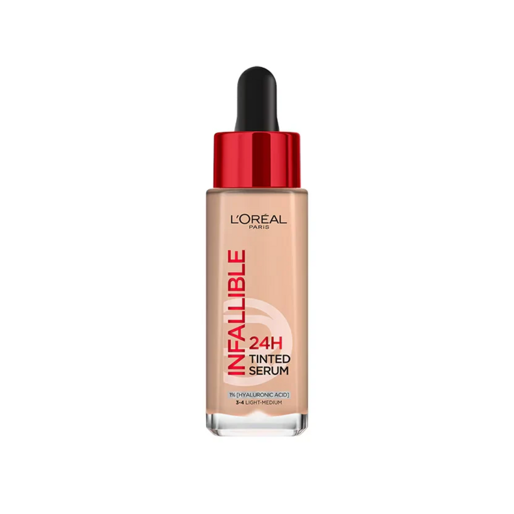 L'Oreal Paris Infallible 24H Tinted Serum 30ml 3-4 Light Medium