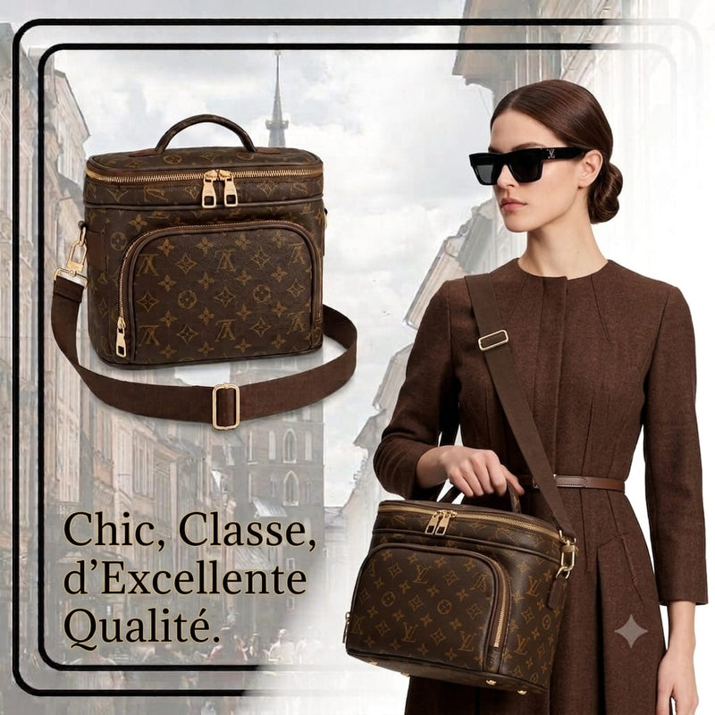 Sac marron avec bandoulière MULTIFONCTIONNEL pour femme – Style élégant CHIC