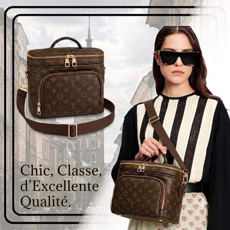 Sac marron avec bandoulière MULTIFONCTIONNEL pour femme – Style élégant CHIC