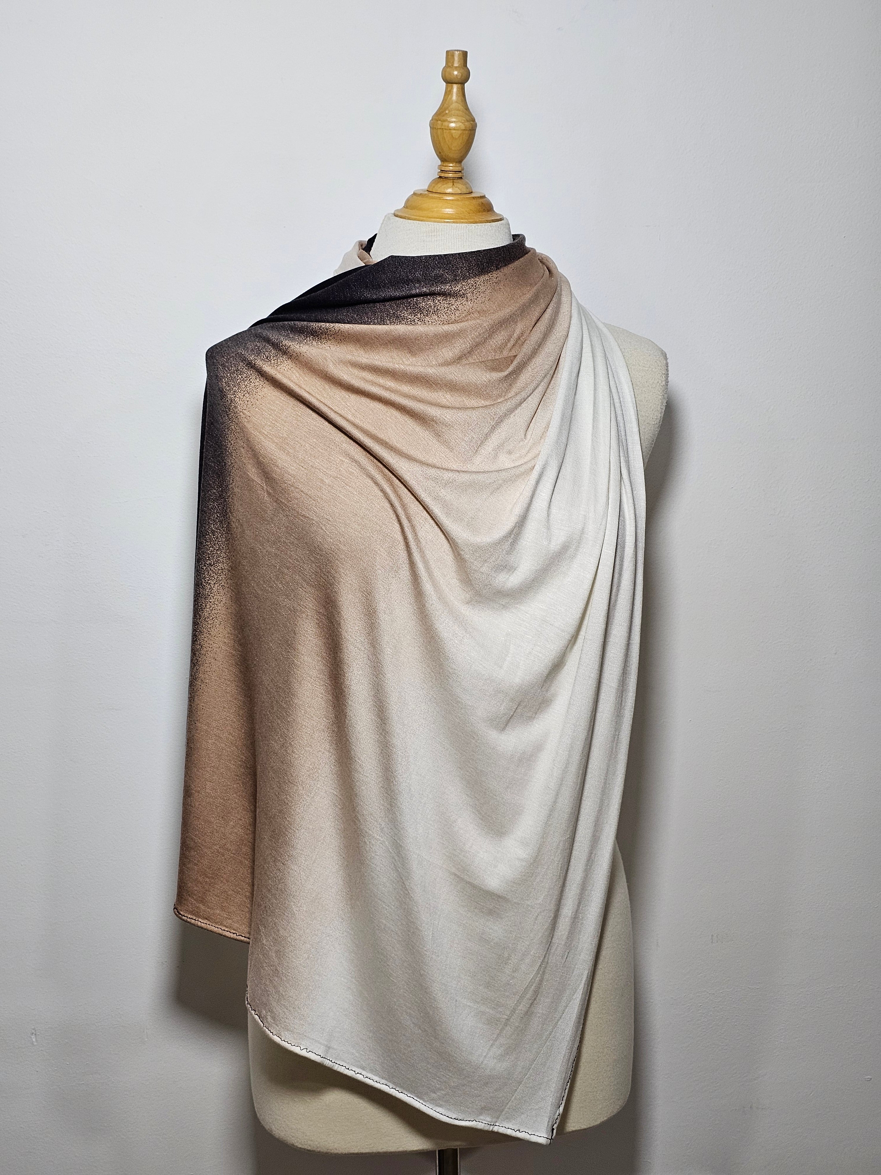 Châle Dégradé Premium en Lycra Coton – 
 Élégance & Confort Absolu