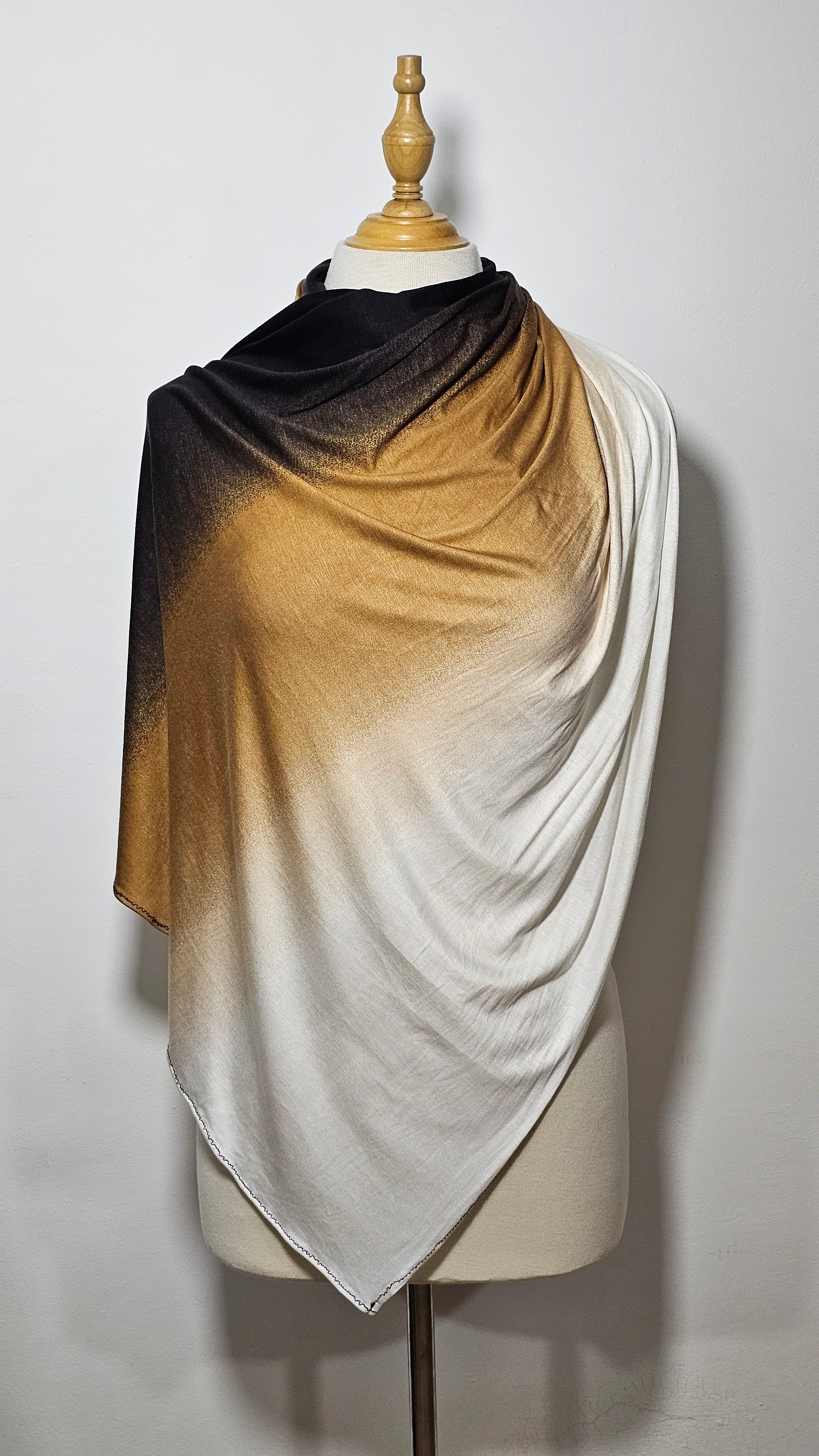 Châle Dégradé Premium en Lycra Coton – 
 Élégance & Confort Absolu