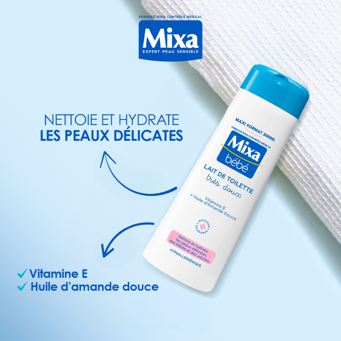 LAIT TOILETTE MIXA BEBE 300 ML