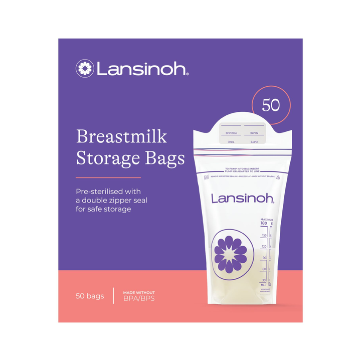 Lansinoh Sachets de Conservation du Lait Maternel 50 Unités