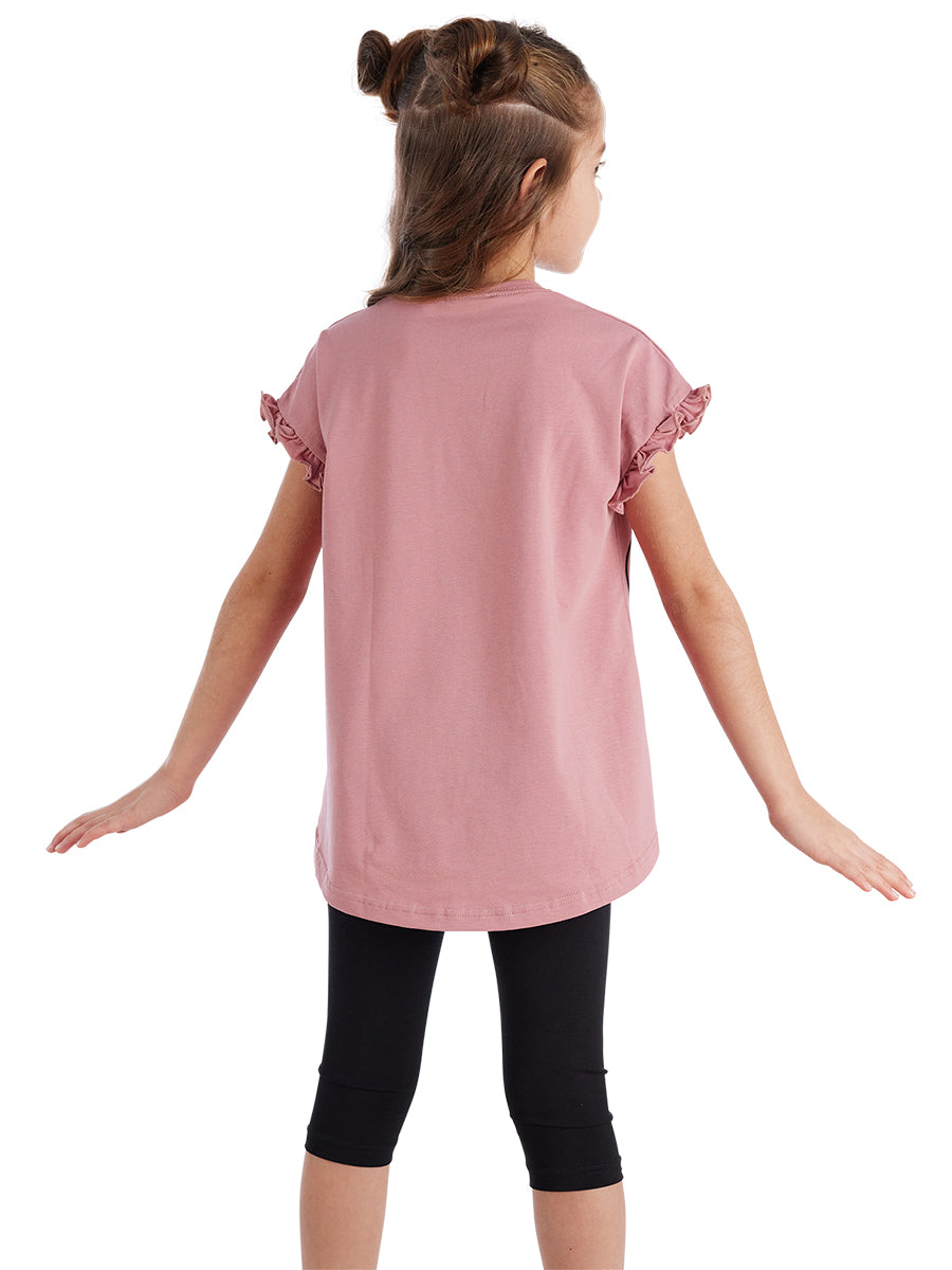 <tc>Ensemble t-shirt et legging fille Love Cat</tc>