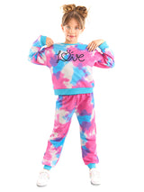 <tc>Ensemble de survêtement pour fille avec motif batik Love</tc>