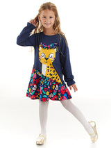 <tc>Robe pour fille avec motifs léopard décoratifs</tc>