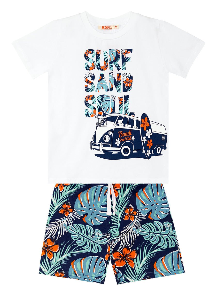 surf erkek çocuk t-shirt şort takim - Justyol