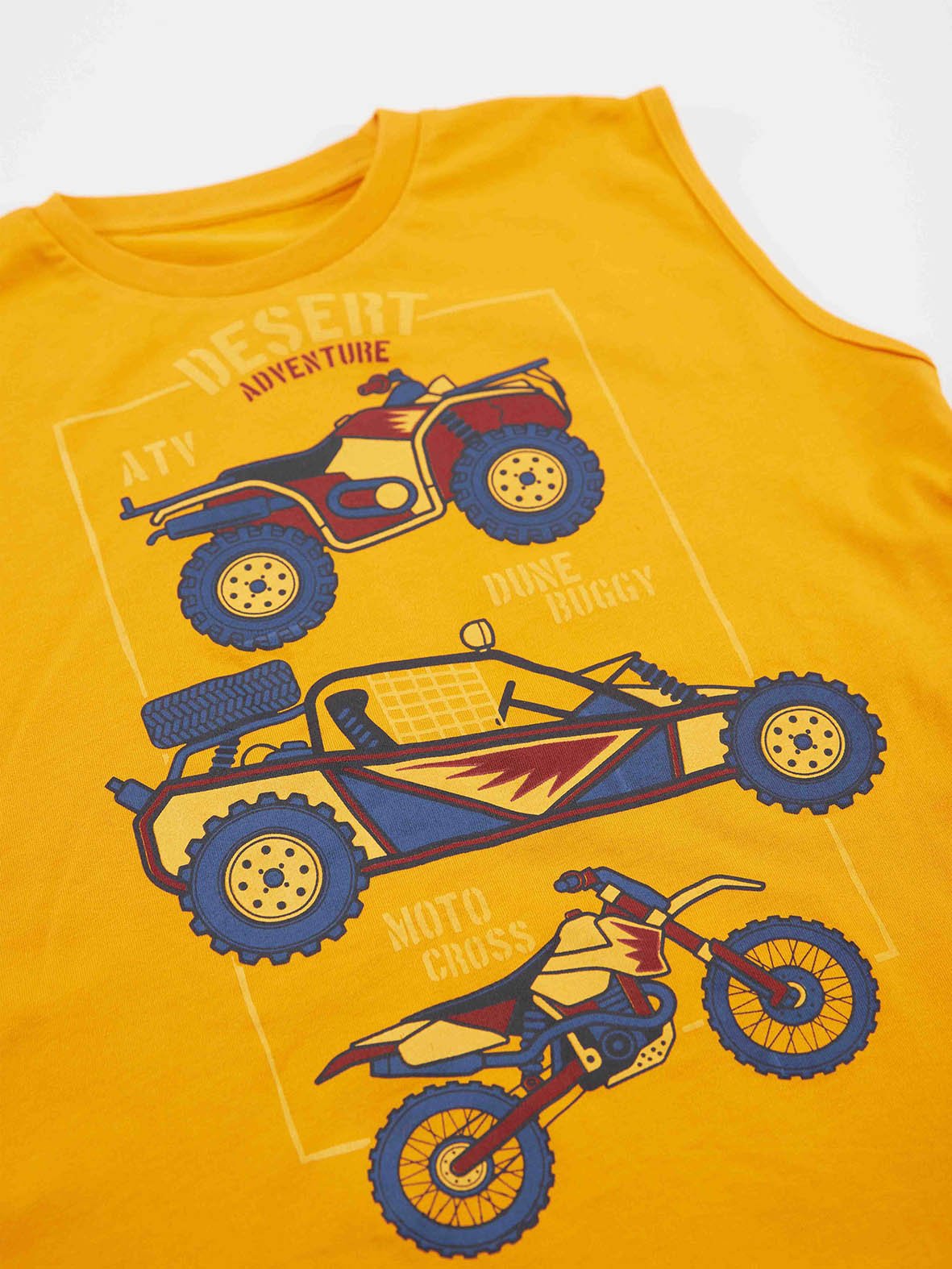 motocross erkek çocuk t-shirt kapri şort takim - Justyol