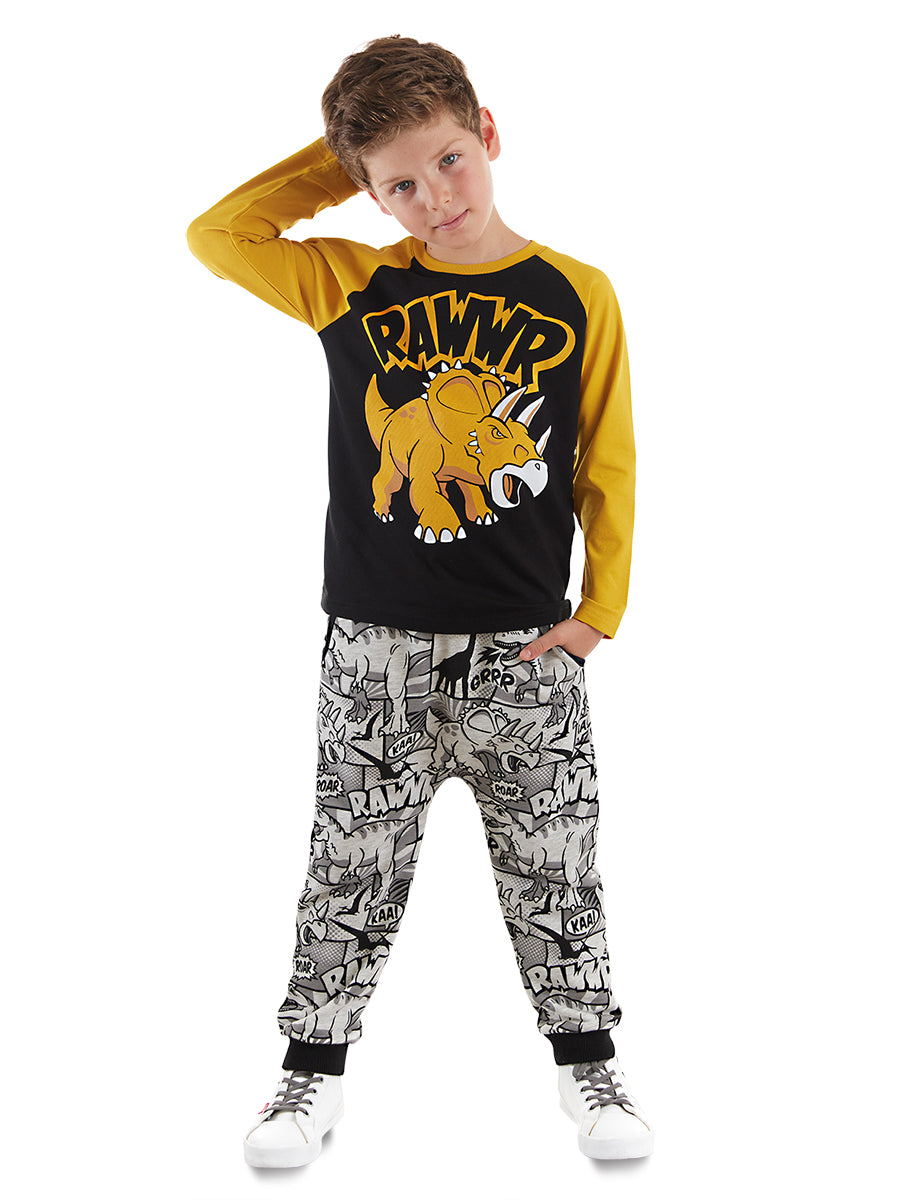 <tc>ensemble t-shirt et pantalon Rawr pour garçon</tc>