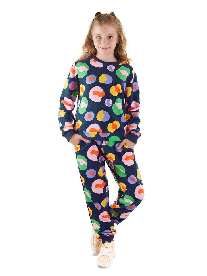 Ensemble de Sweatshirt et Pantalon pour Fille - Design Coloré