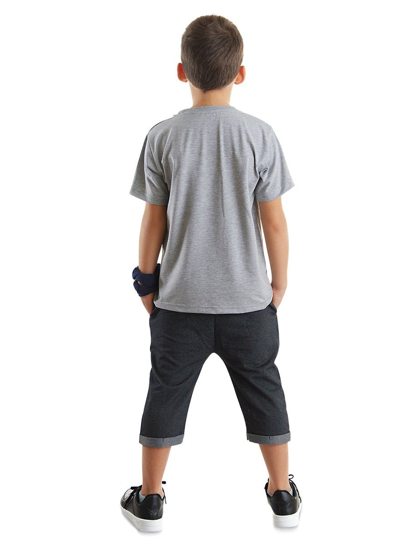 Ensemble T-Shirt et Short Kapri pour Garçon "Cool Animals"