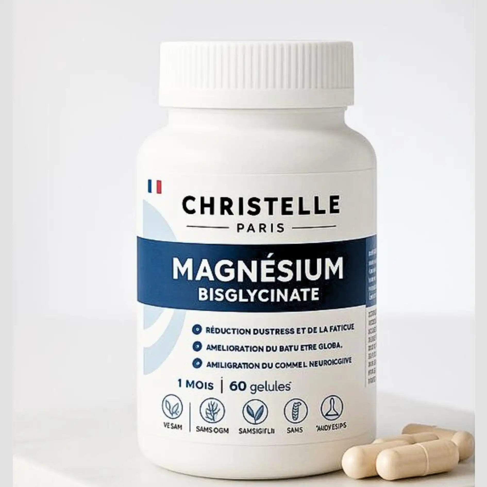 Magnésium bisglycinate 360 mg - 60 gélules hallal