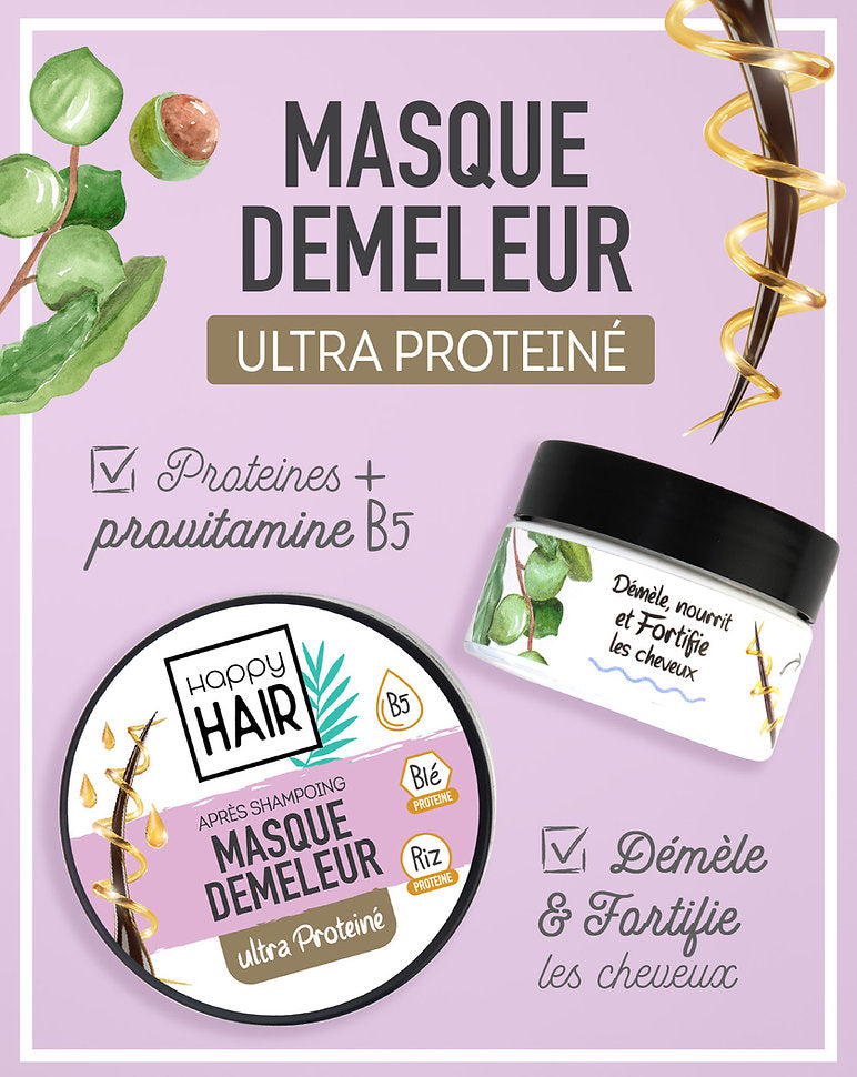Masque Démêleur Après Shampoing / ULTRA PROTEINÉ Cheveux Sec 160ml | UrbanK URBANK