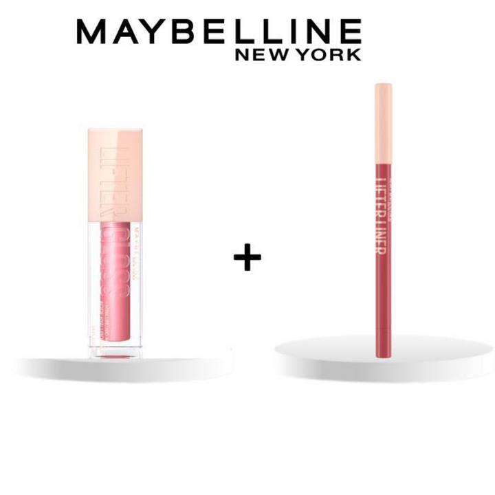 Maybelline Lifter Gloss 005 Petal 5.4ml + Lifter Liner 009 Peaking Pack