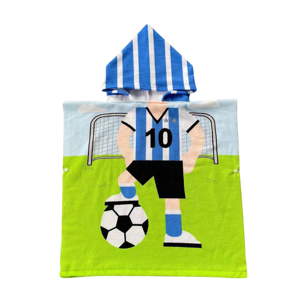Serviette plage enfant microfibre avec capuche 60x120