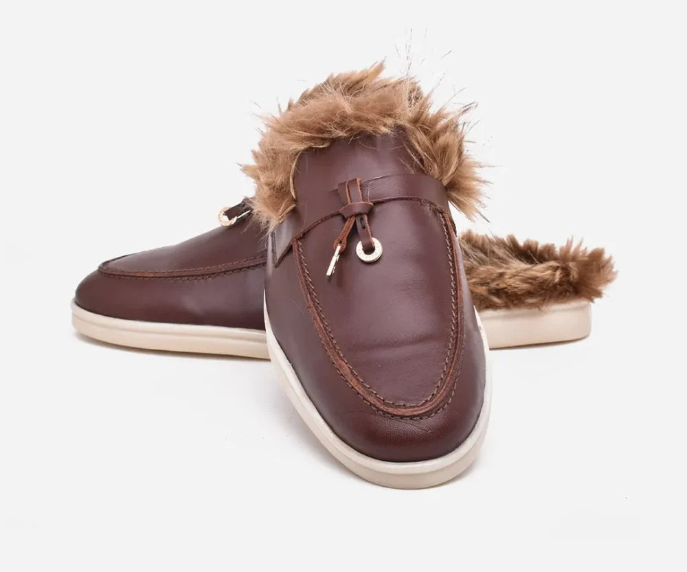 Mules femme en cuir véritable – op270