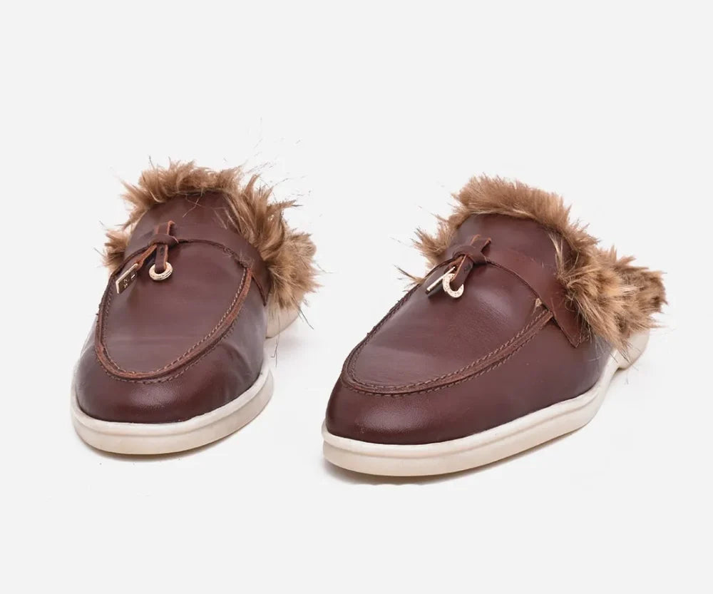 Mules femme en cuir véritable – op270