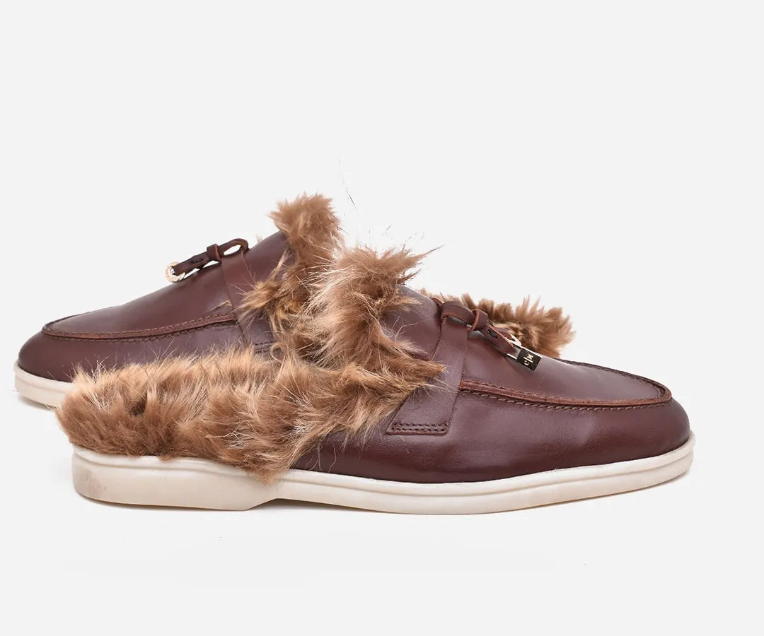 Mules femme en cuir véritable – op270