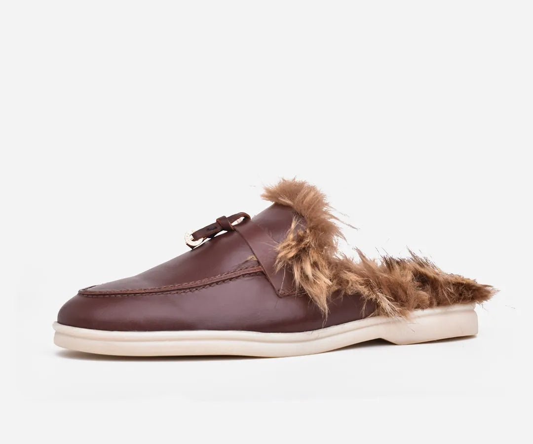 Mules femme en cuir véritable – op270