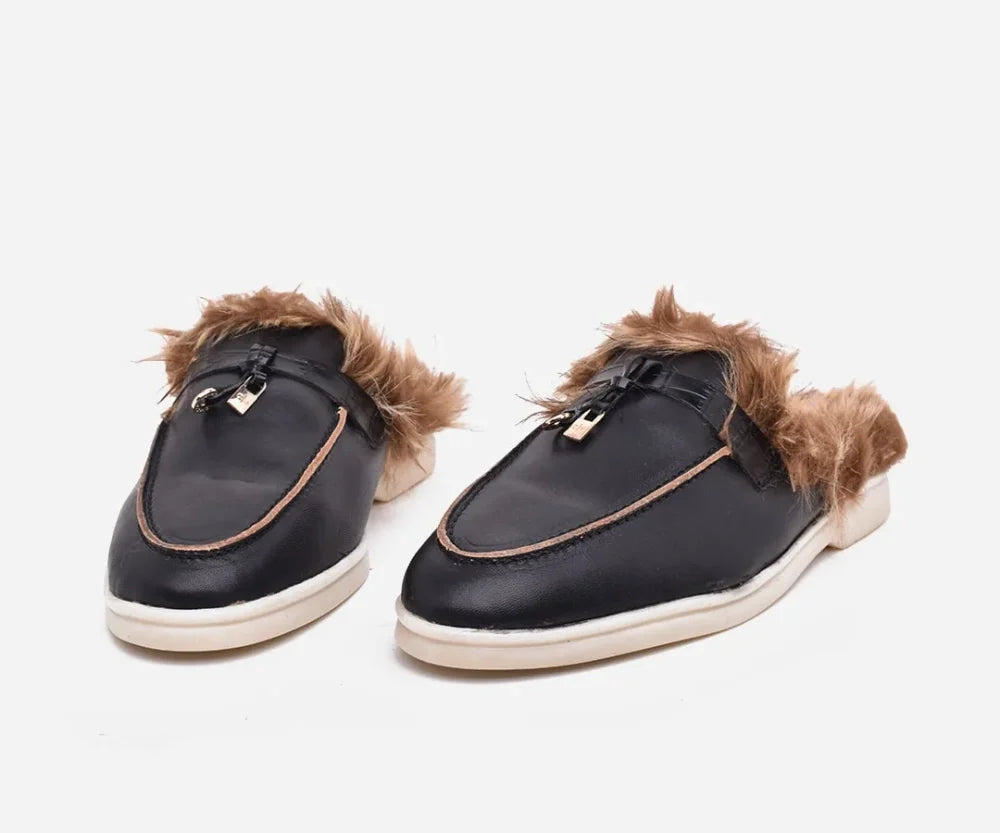 Mules femme en cuir véritable – op270