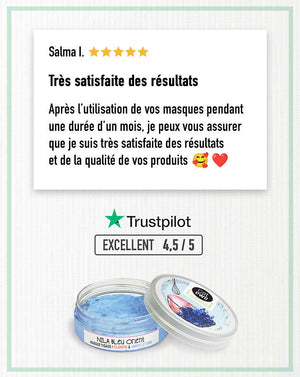 NILA BLEU ORIENT Masque Visage Eclaircissant + Unifie le Teint  | UrbanK URBANK