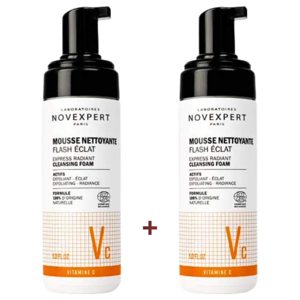 Novexpert Mousse Nettoyante Flash Eclat 150ml x 2 Duo Pack