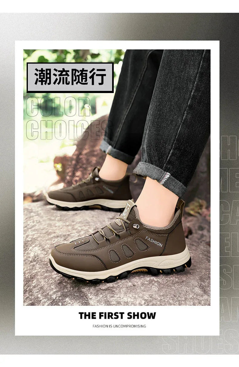 Chaussures de Randonnée Homme – Sneakers Respirantes et Légères, Chaussures de Marche Extérieures pour l’Été, Confort et Stabilité