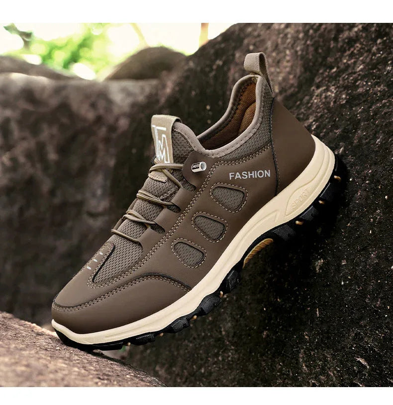Chaussures de Randonnée Homme – Sneakers Respirantes et Légères, Chaussures de Marche Extérieures pour l’Été, Confort et Stabilité