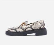 Mocassins effet serpent à semelle épaisse – op200