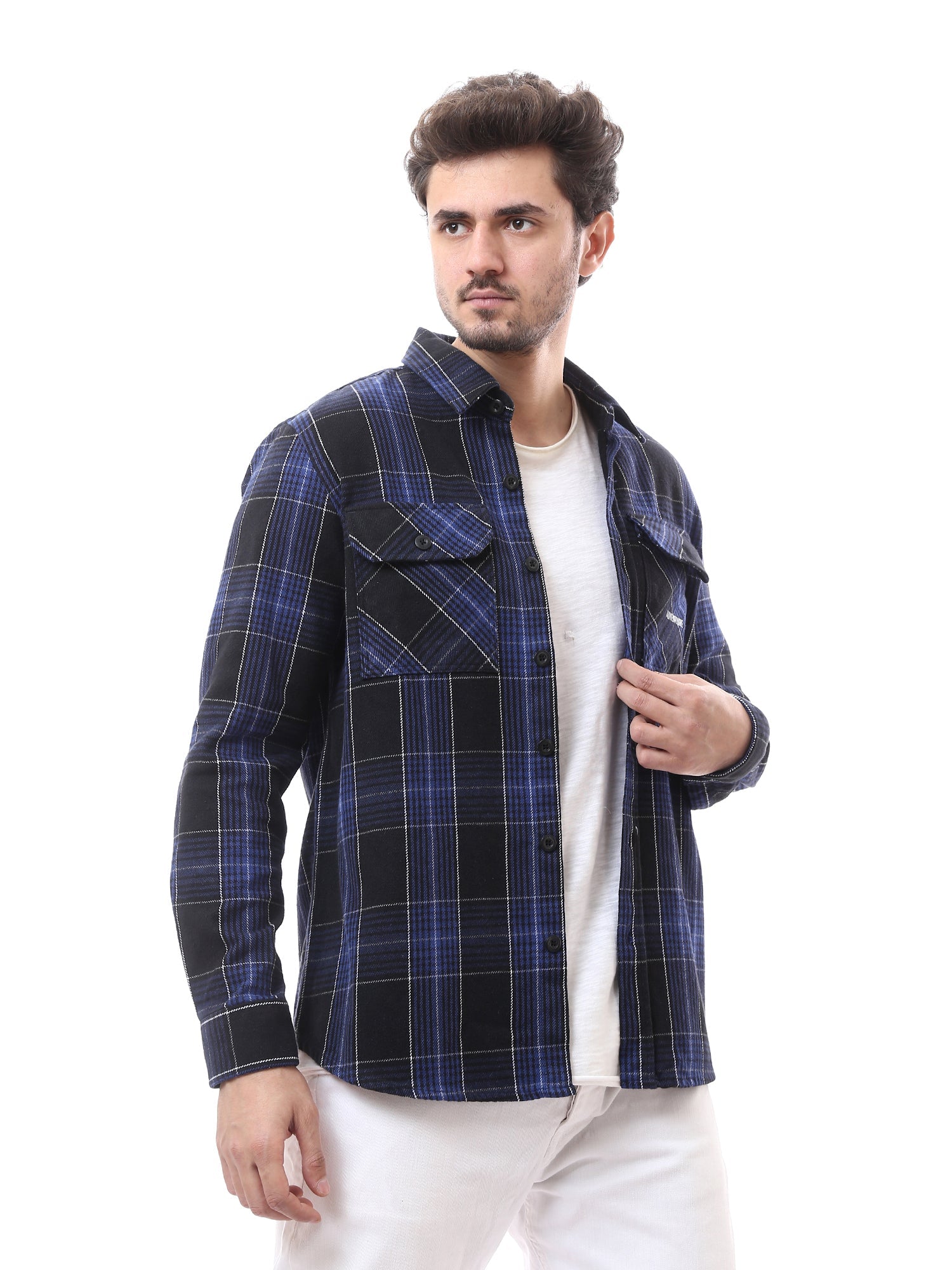 Chemise pour homme à carreaux oversize, classique et moderne - OSH23ACCR19783TM1