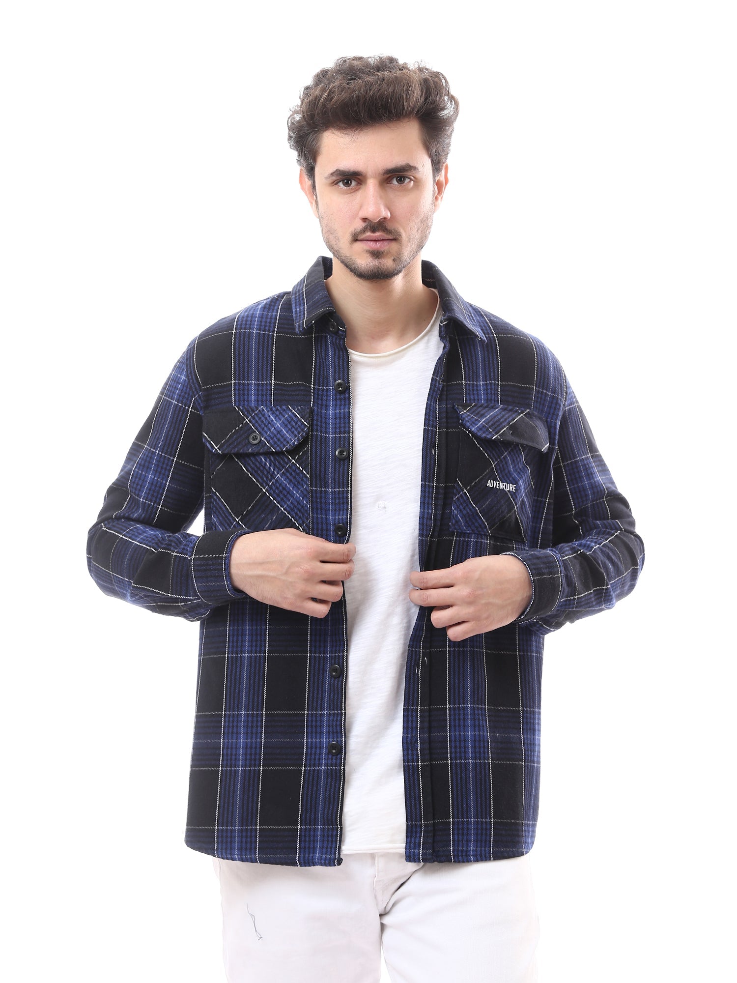 Chemise homme à carreaux oversize au style classique et moderne – OSH23ACCR19783TM1