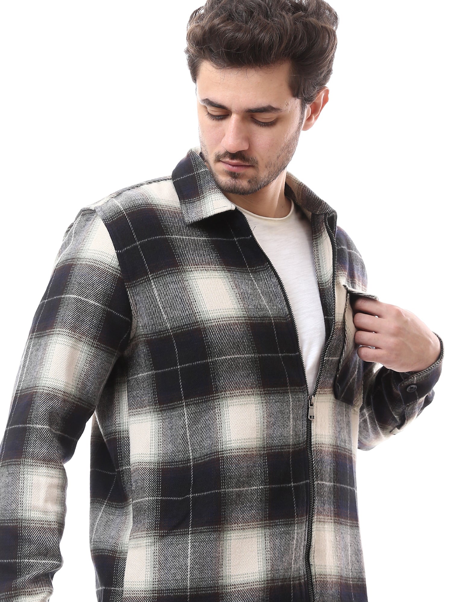 Chemise à carreaux pour homme, style décontracté et moderne - OSH23ACCR19787TM1