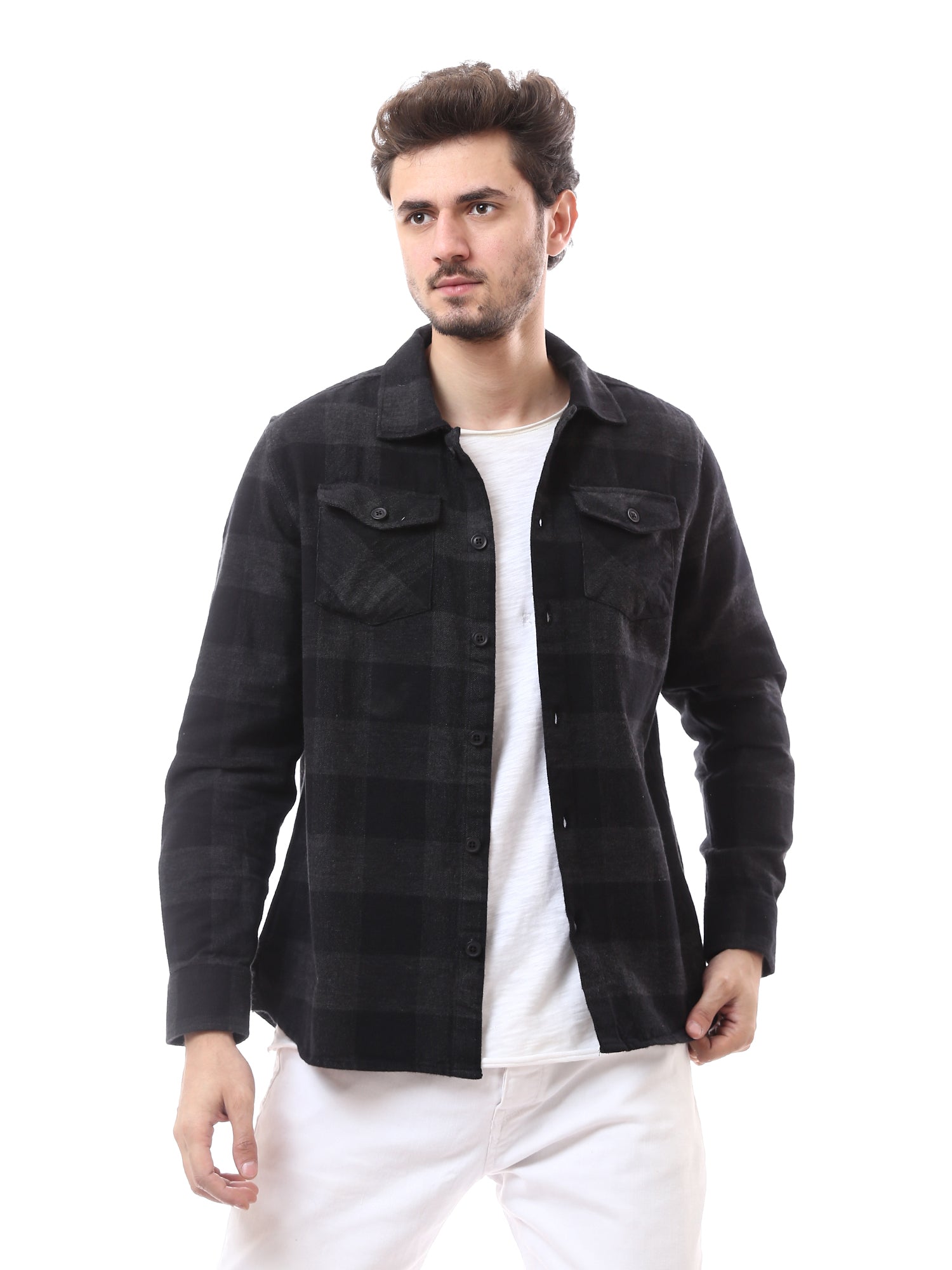 Chemise oversize à carreaux pour homme - Style décontracté et moderne - OSH23ACCR19827TM1